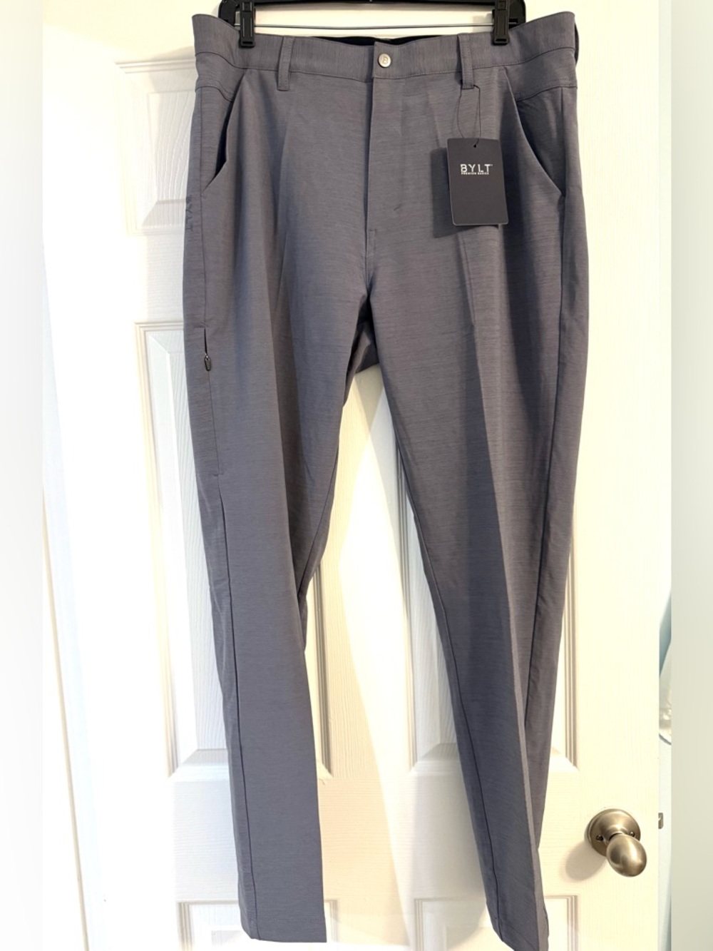 Men's BYLT Slate Gray Pants - Size 36